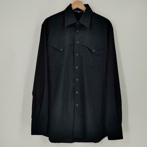 Versace Pearl Snap Button Down
